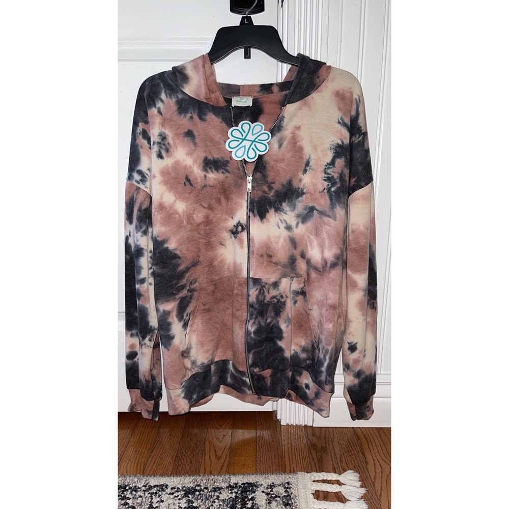 Tie Dye Zip Up Hoodie
